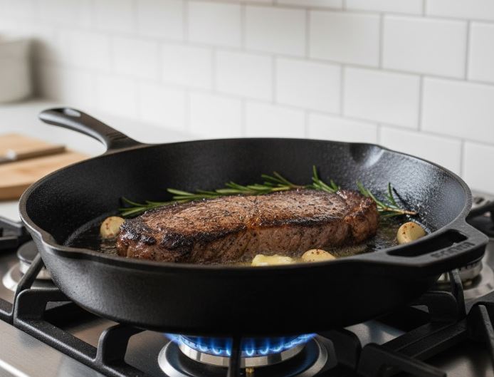 انواع ظروف پخت و پز : تابه چدنی